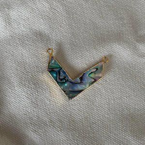 NWOT natural abolone shell pendant